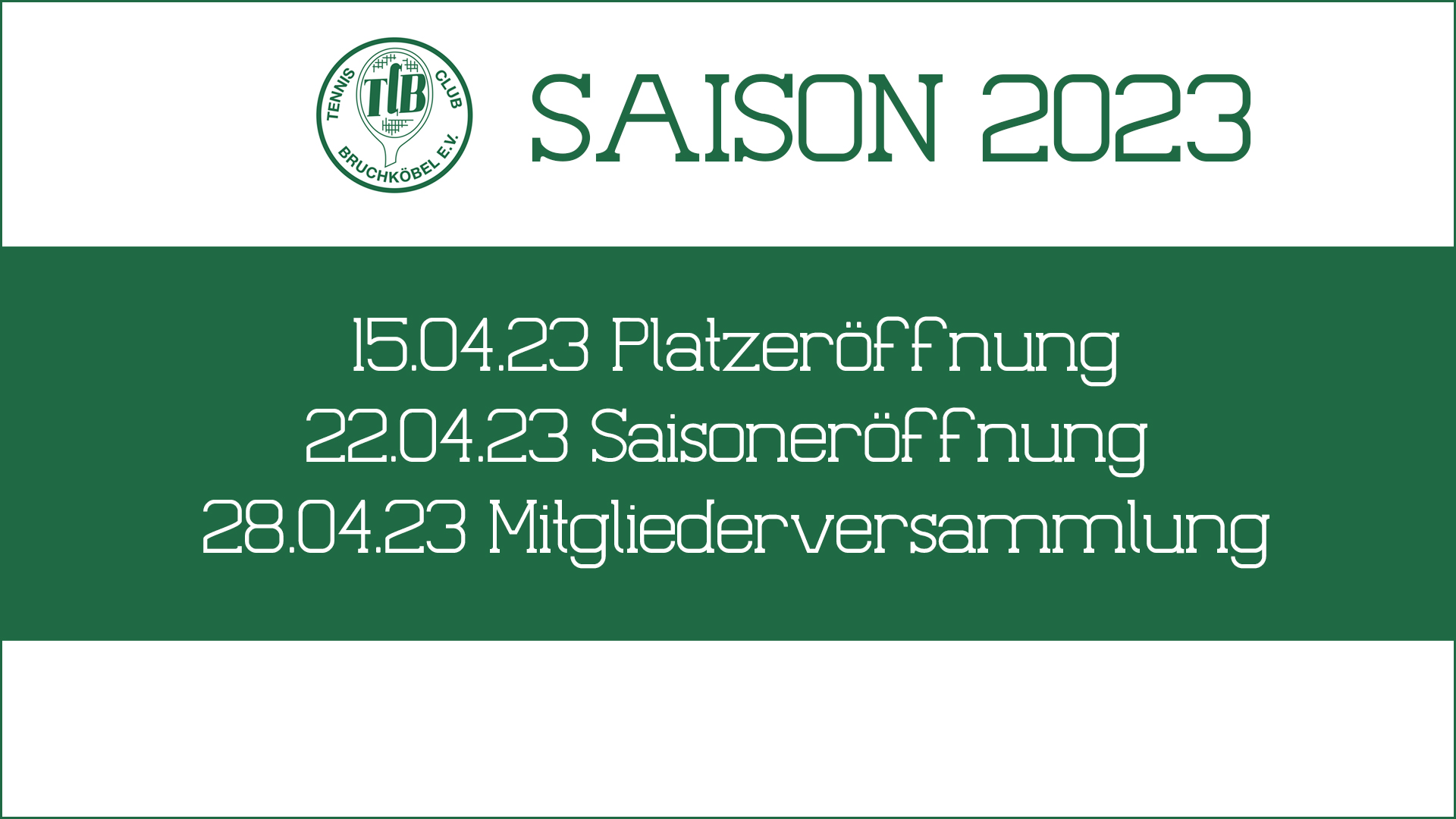 Die neue Saison steht vor der Tür
