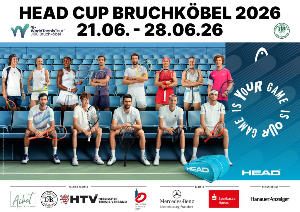 Plakat des ITF Head Cups in Bruchköbel 2026